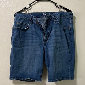 Lee Womens Classic Indigo Jean Shorts